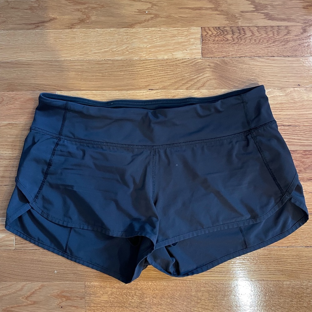 Lululemon Speed Shorts Women’s Size 8 Black